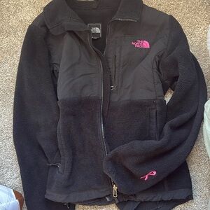 North Face Black Fleece Jacket Breast Cancer Awareness Limited Edition Large
